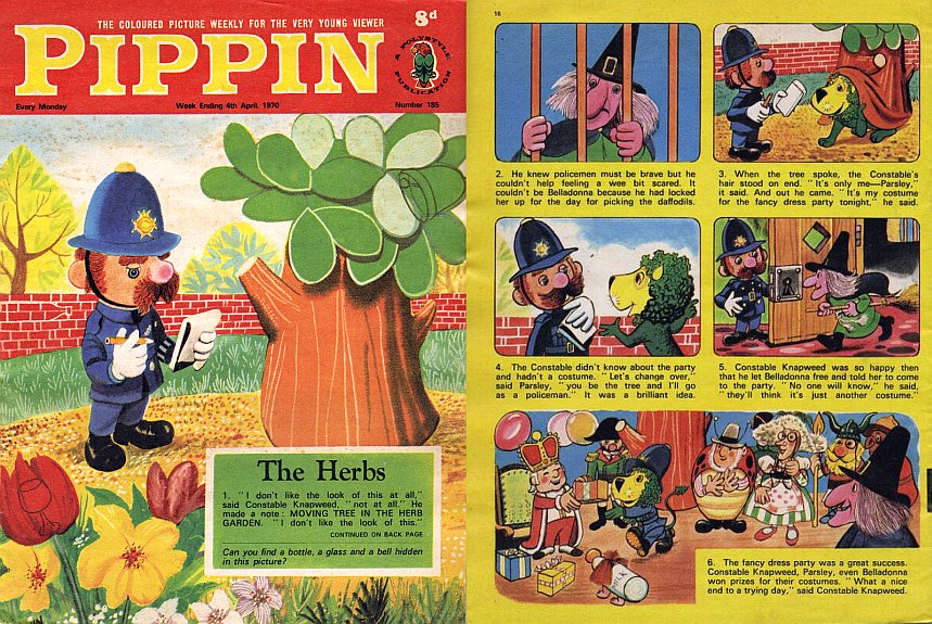 Pippin Comic Playland Comic The Herbs Parsley The Lion